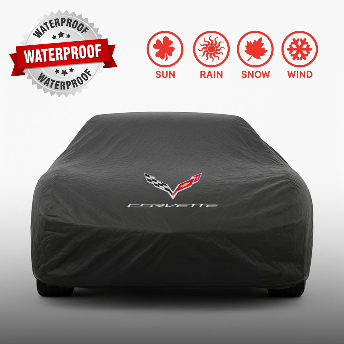 Corvette Waterproof Car Cover Custom Fit C1-C8