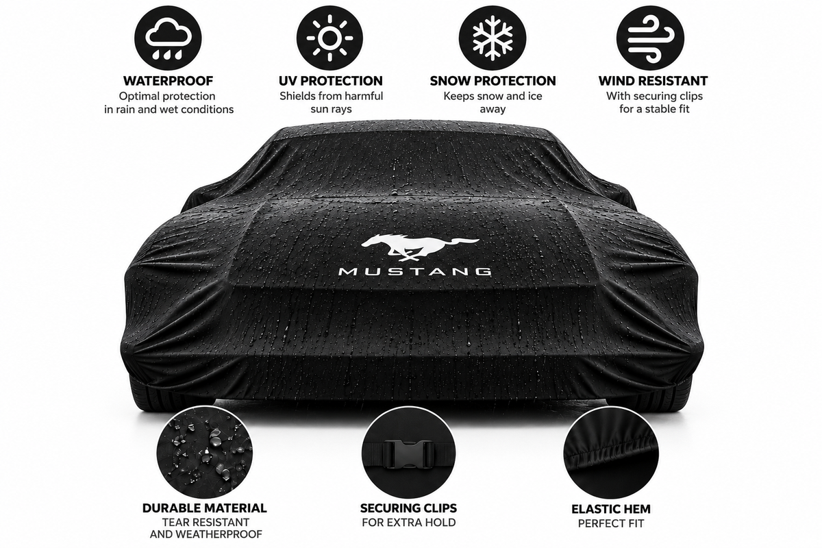 Ford Mustang Waterproof Car Cover Custom Fit 1964-2027