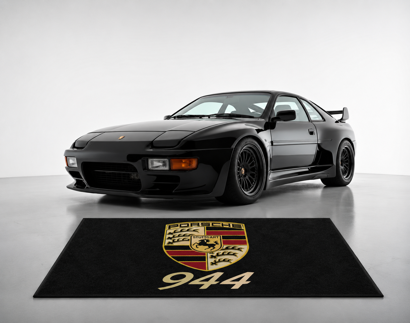 Porsche 944 Garage Floor Mat 5x7 FT (60x87 Inches) Premium Showroom Rug Wall Decor