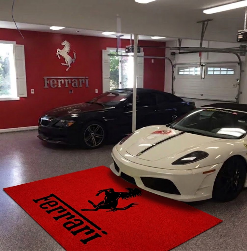 Ferrari Rug 60 x 87 Inches Garage & Home