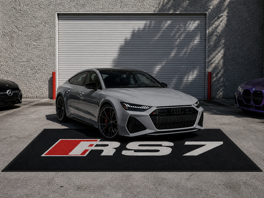 Audi RS7 Garage Floor Mat 5x7 FT (60x87 Inches) Showroom Rug