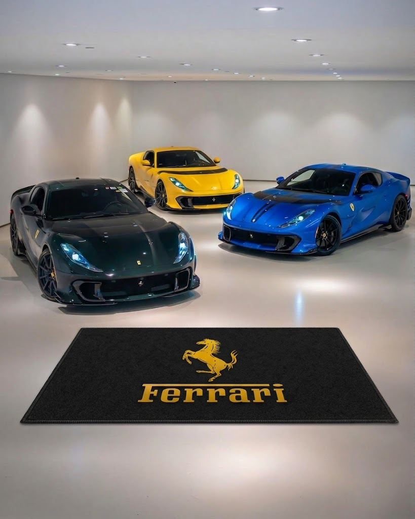 Ferrari Rug 60 x 87 Inches Garage & Home