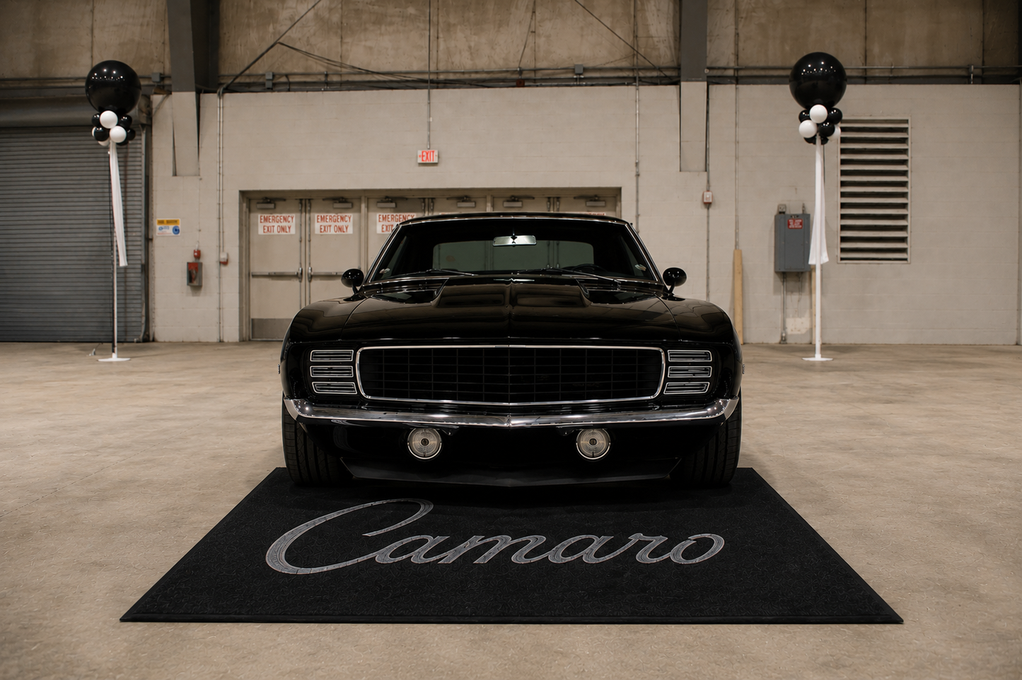 Camaro Garage Floor Mat 5x7 FT (60x87 Inches) Premium Showroom Rug Wall Decor
