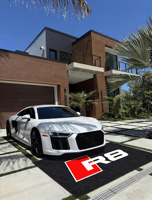 Audi R8 Garage Floor Mat 5x7 FT (60x87 Inches) Showroom Rug