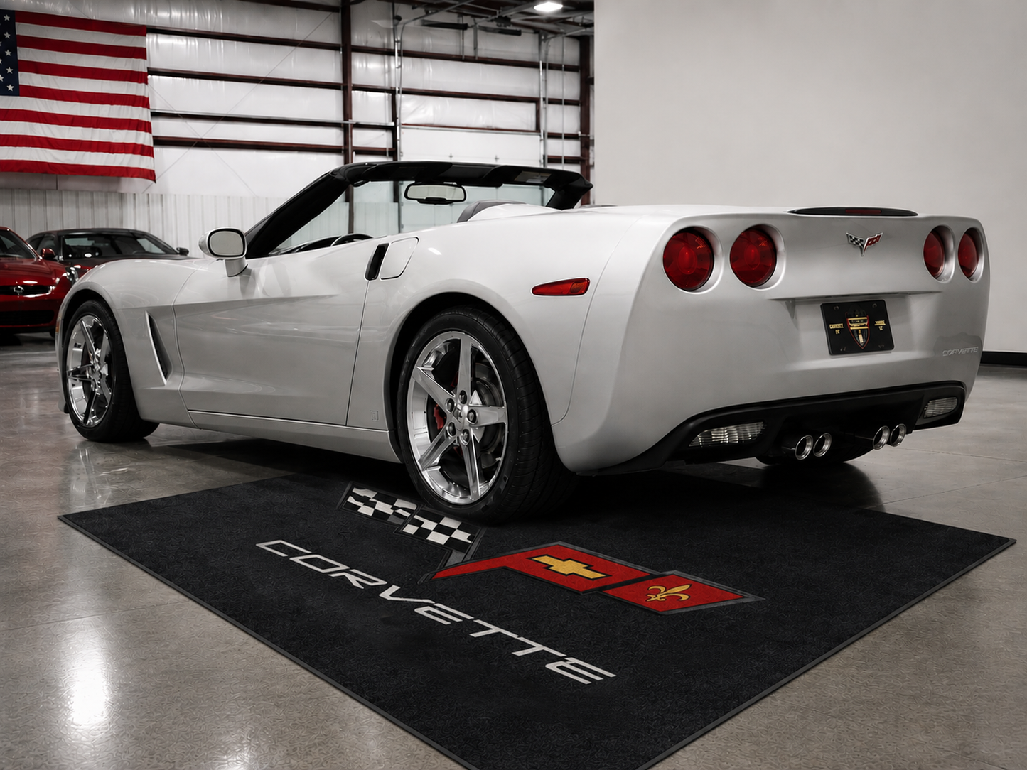 Corvette C6 Rug 60x87 Inches Garage and Home