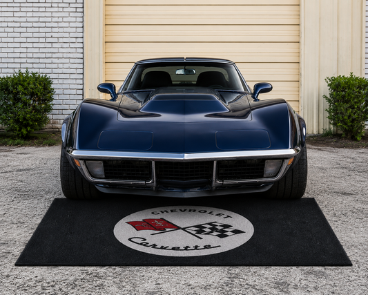 Corvette C2 Rug 60x87 Inches Garage and Home