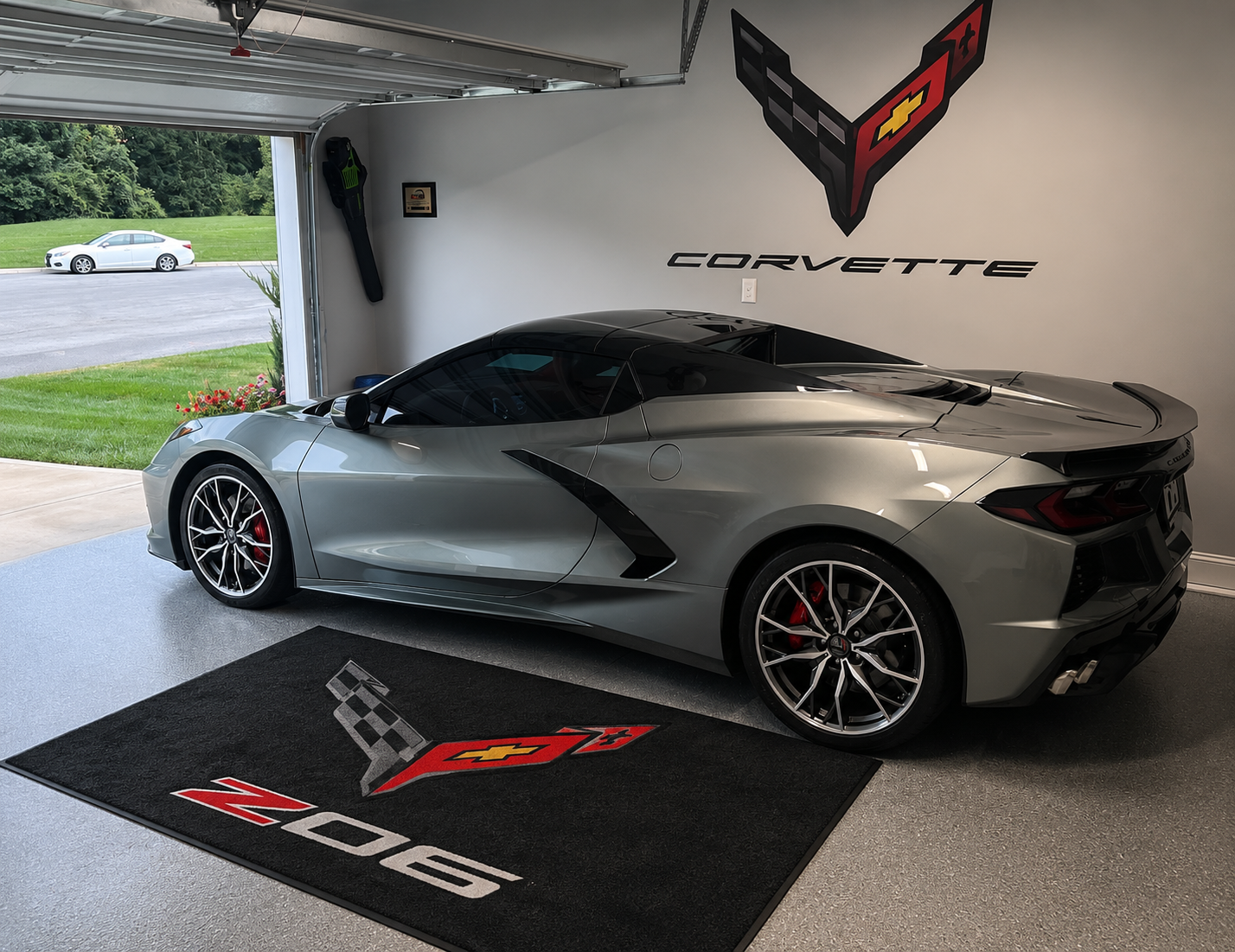 Corvette z06 Rug 60x87 Inches Garage and Home