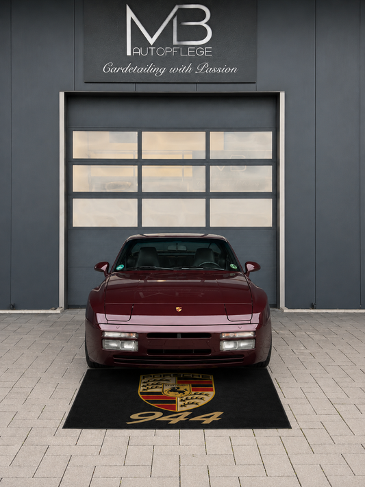 Porsche 944 Garage Floor Mat 5x7 FT (60x87 Inches) Premium Showroom Rug Wall Decor