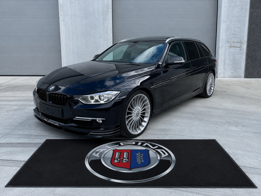 Alpina Garage Floor Mat 5x7 FT (60x87 Inches) Premium Showroom Rug & Wall Decor