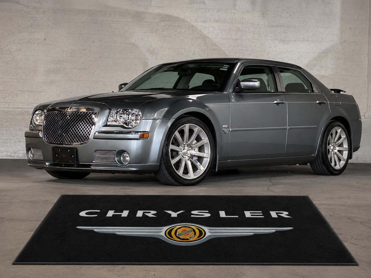 Chrysler Garage Floor Mat 5x7 FT (60x87 Inches) Premium Showroom Rug Wall Decor