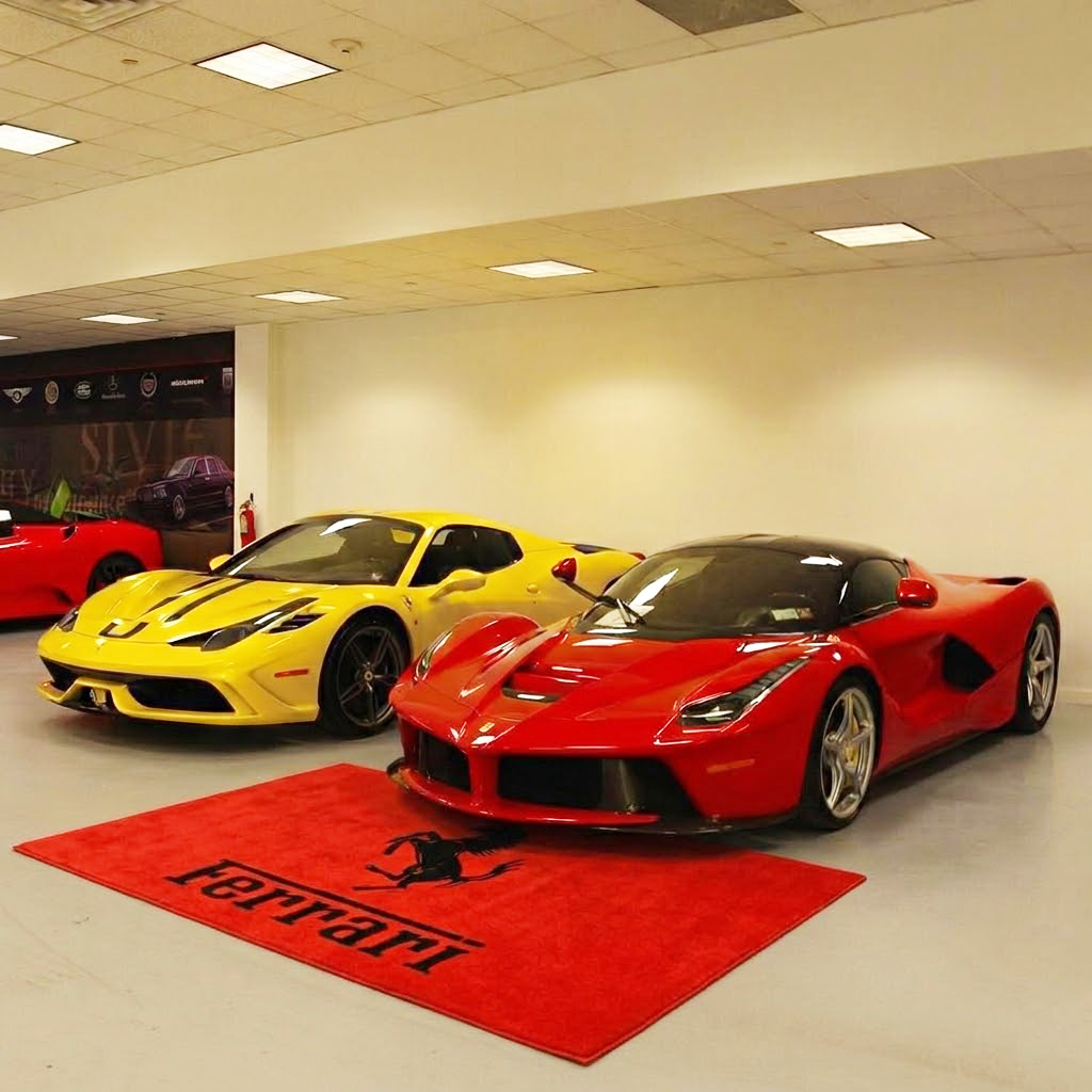 Ferrari Rug 60 x 87 Inches Garage & Home