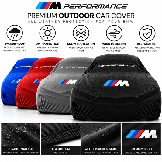 BMW M Performance Outdoor Car Cover — Custom Fit, Weatherproof Protection