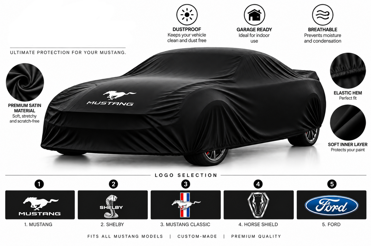 Ford Mustang Indoor Car Cover Custom Fit 1964-2027