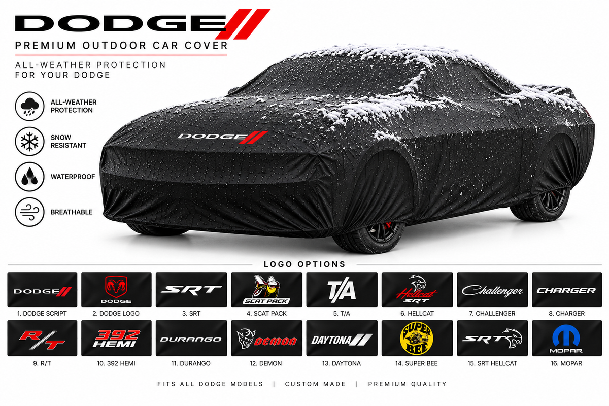 Dodge Outdoor Car Cover Custom Fit Waterproof