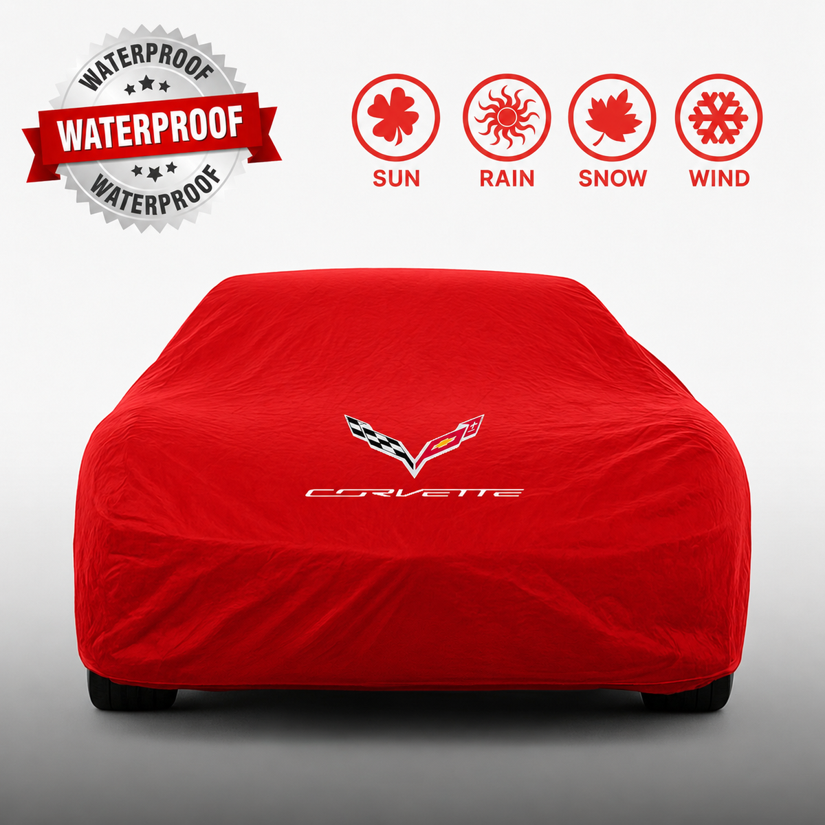 Corvette Waterproof Car Cover Custom Fit C1-C8