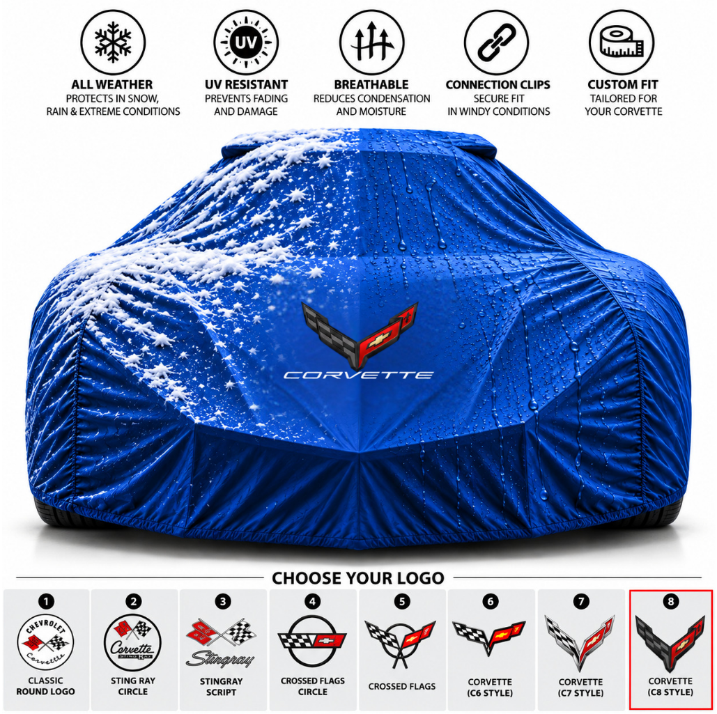 Corvette Waterproof Car Cover Custom Fit C1-C8
