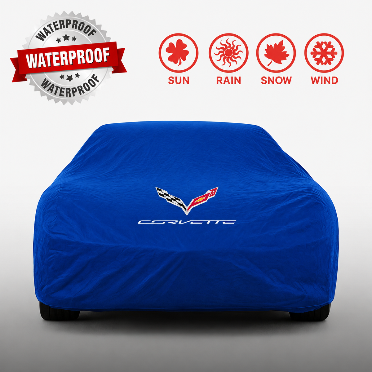 Corvette Waterproof Car Cover Custom Fit C1-C8