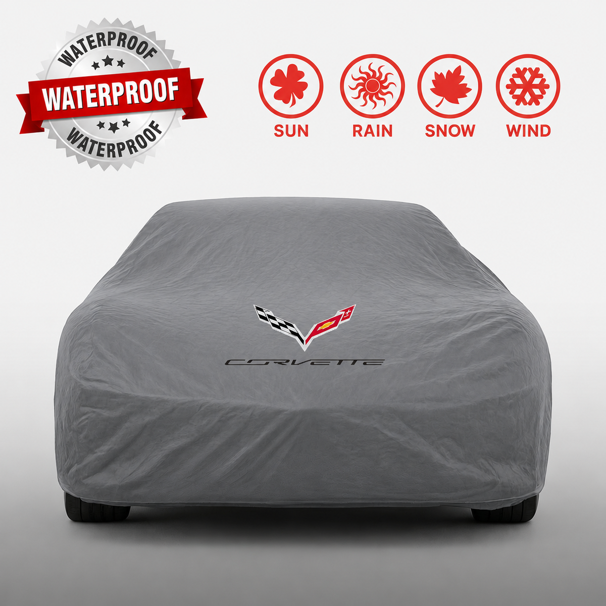 Corvette Waterproof Car Cover Custom Fit C1-C8
