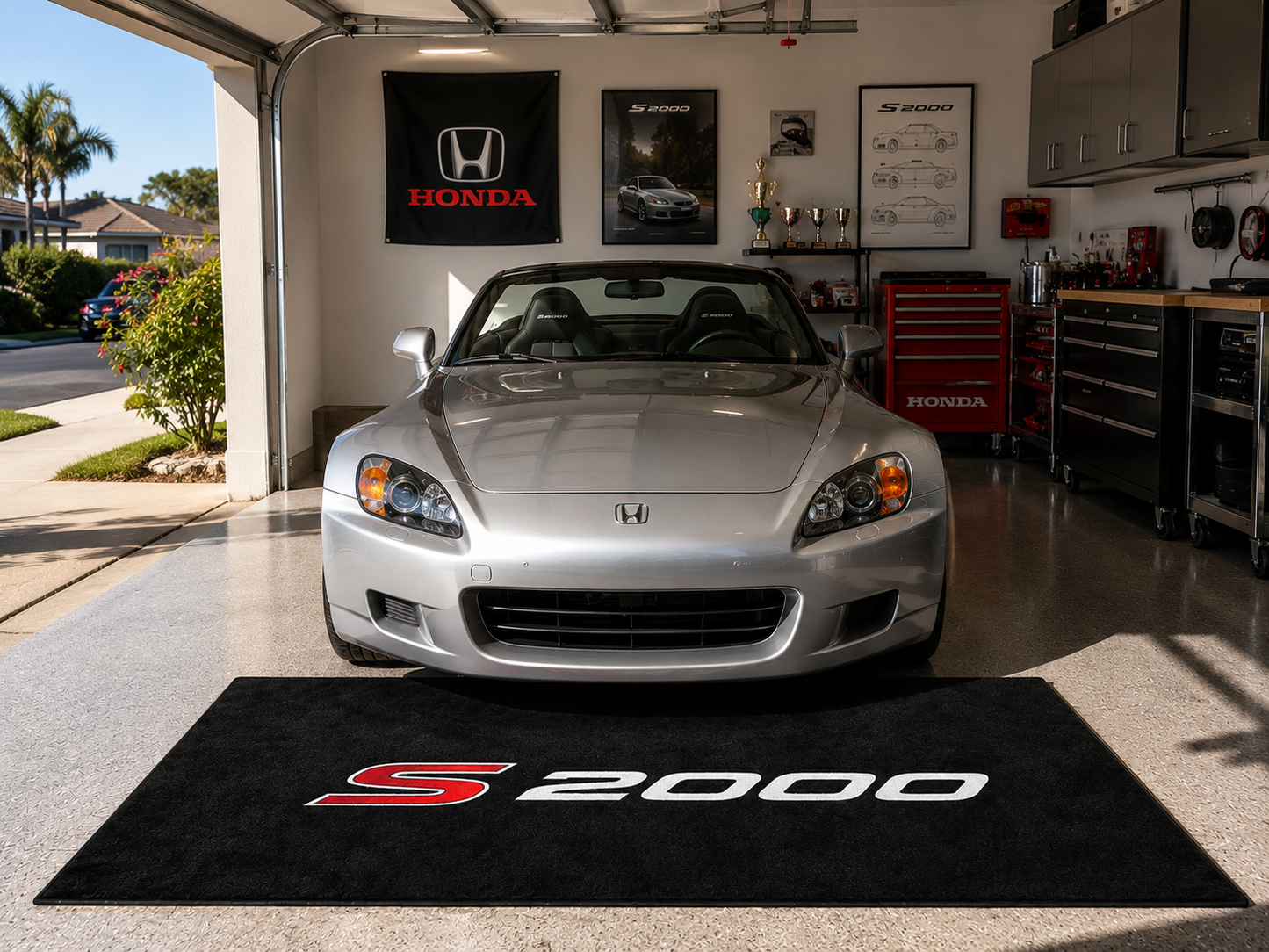 Honda S2000 Garage Floor Mat – Premium Parking Mat 60x87 Inches
