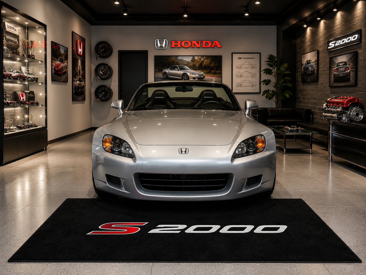 Honda S2000 Garage Floor Mat – Premium Parking Mat 60x87 Inches