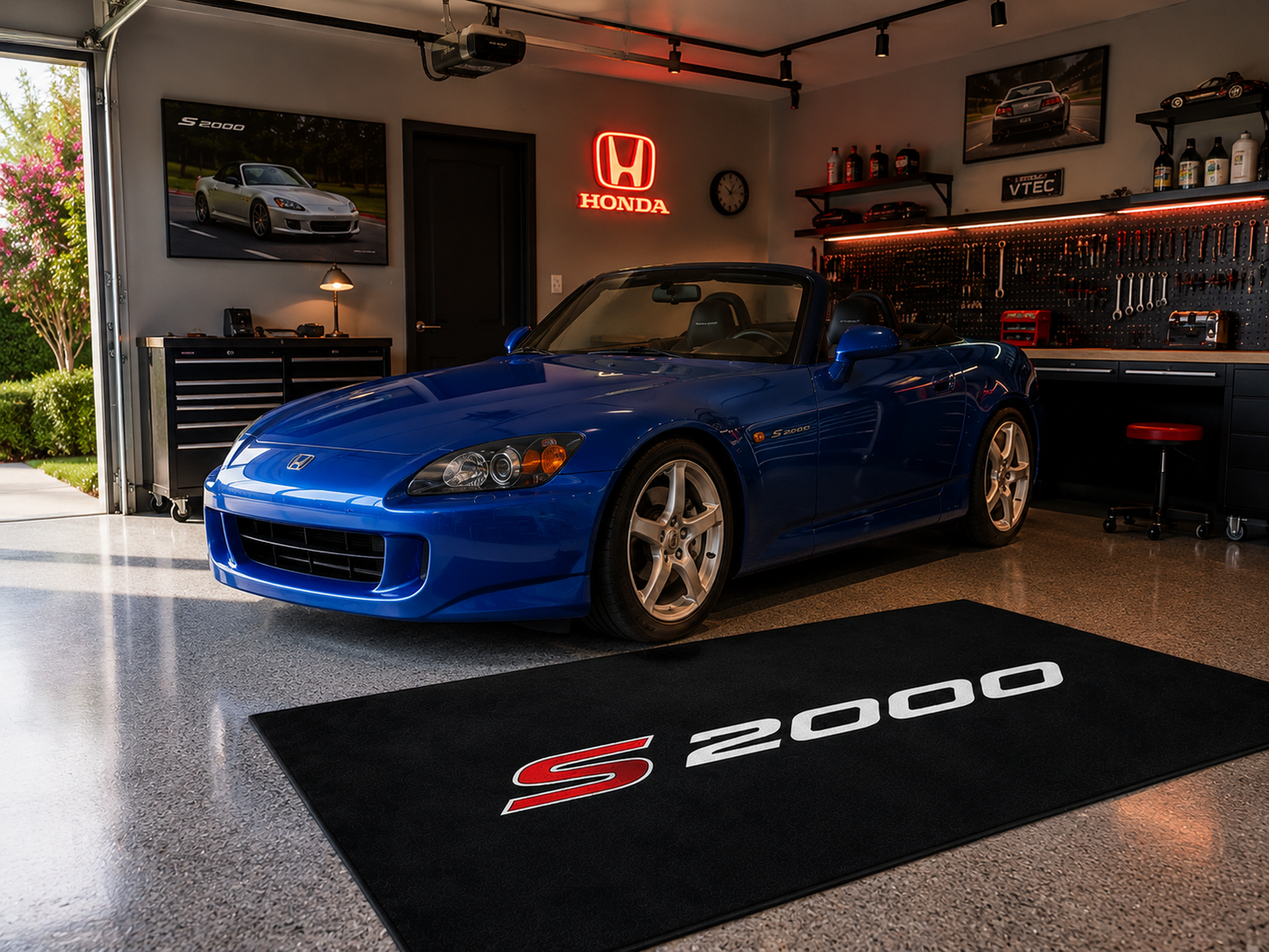 Honda S2000 Garage Floor Mat – Premium Parking Mat 60x87 Inches