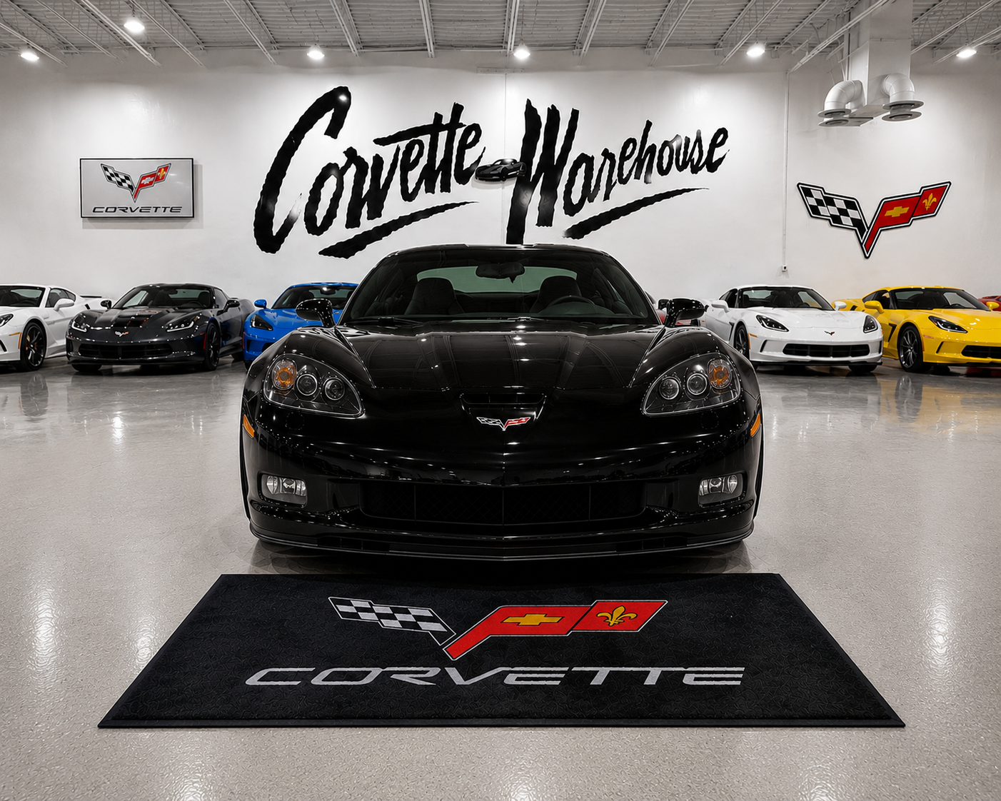 Corvette C6 Rug 60x87 Inches Garage and Home