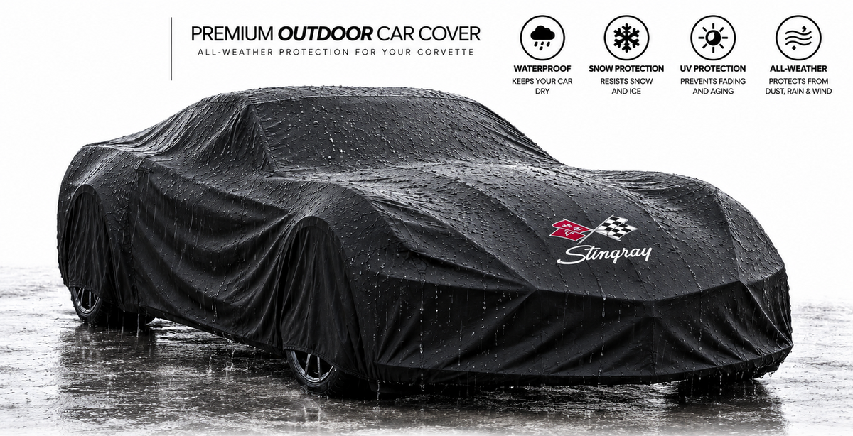 Corvette Waterproof Car Cover Custom Fit C1-C8
