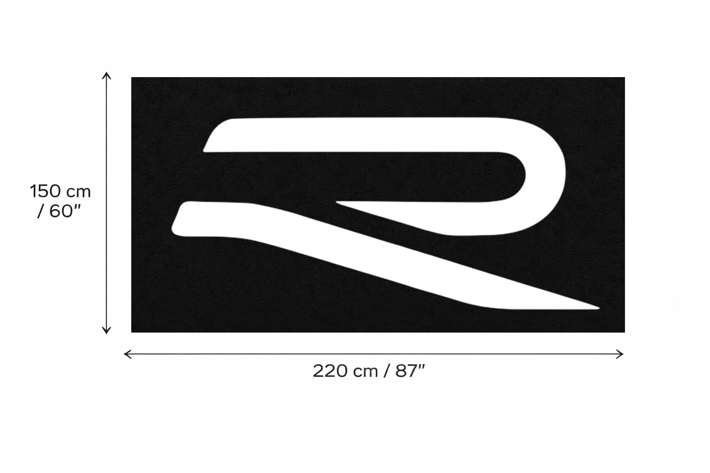 VW Golf R Garage Floor Mat 5x7 FT (60x87 Inches) Premium Showroom Rug Wall Decor